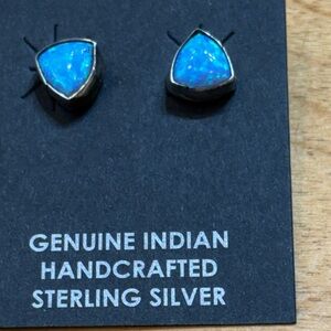 Sterling Silver and and genuine Opal earrings  NWTs